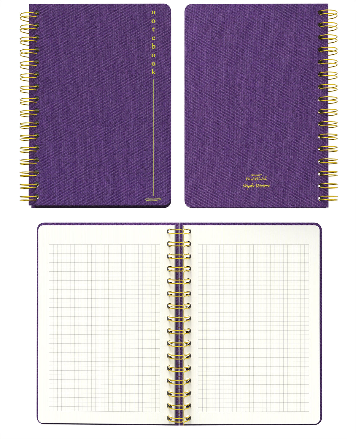 Melimelek Kareli Defter Mor (Bez Ciltli) - Ceyda Düvenci - görünüm 2 / 5