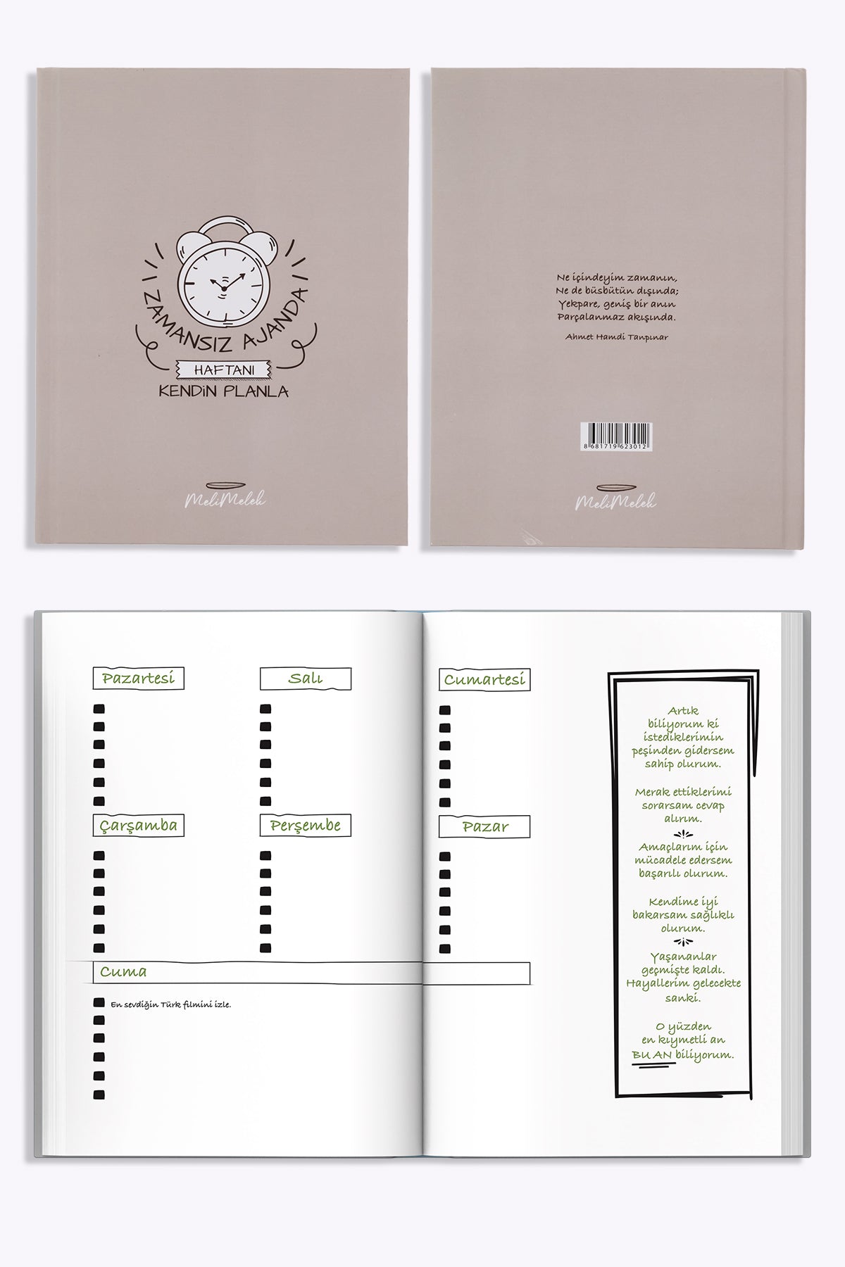 Melimelek Kum  Zamansız Ajanda, 16.5x21 cm - görünüm 4 / 5