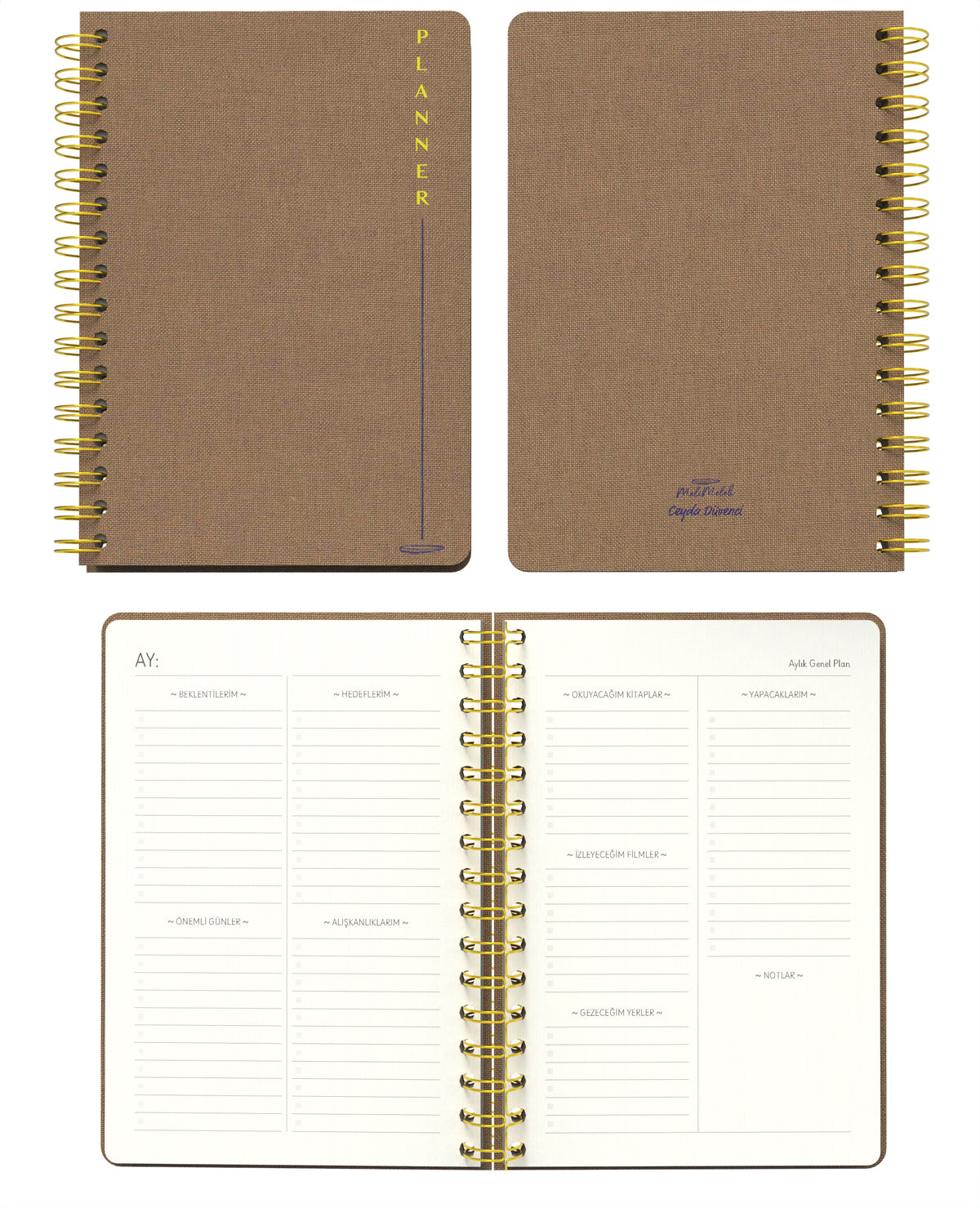 Melimelek Planner Bej (Bez Ciltli) - Ceyda Düvenci - görünüm 2 / 4