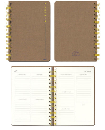 Melimelek Planner Bej (Bez Ciltli) - Ceyda Düvenci