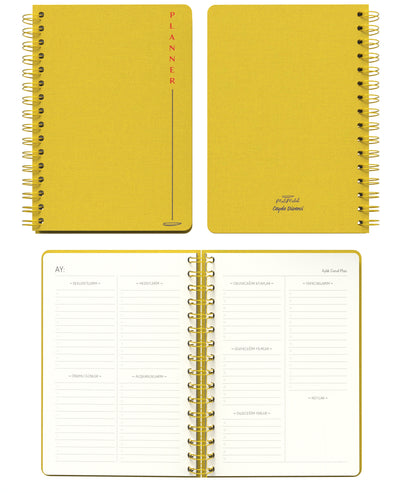 Melimelek Planner Sarı (Bez Ciltli) - Ceyda Düvenci