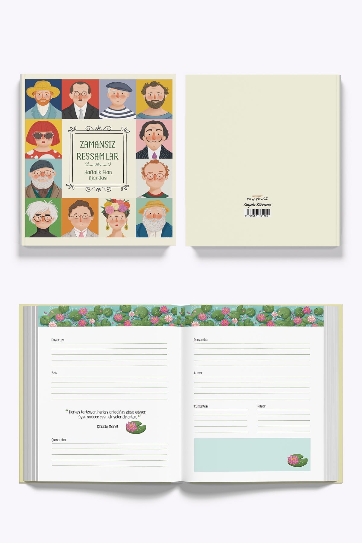 Melimelek Zamansız Ressamlar Ajandası  Zamansız Ajanda, 16.5x19.5 cm (Sticker'lı) - görünüm 5 / 7