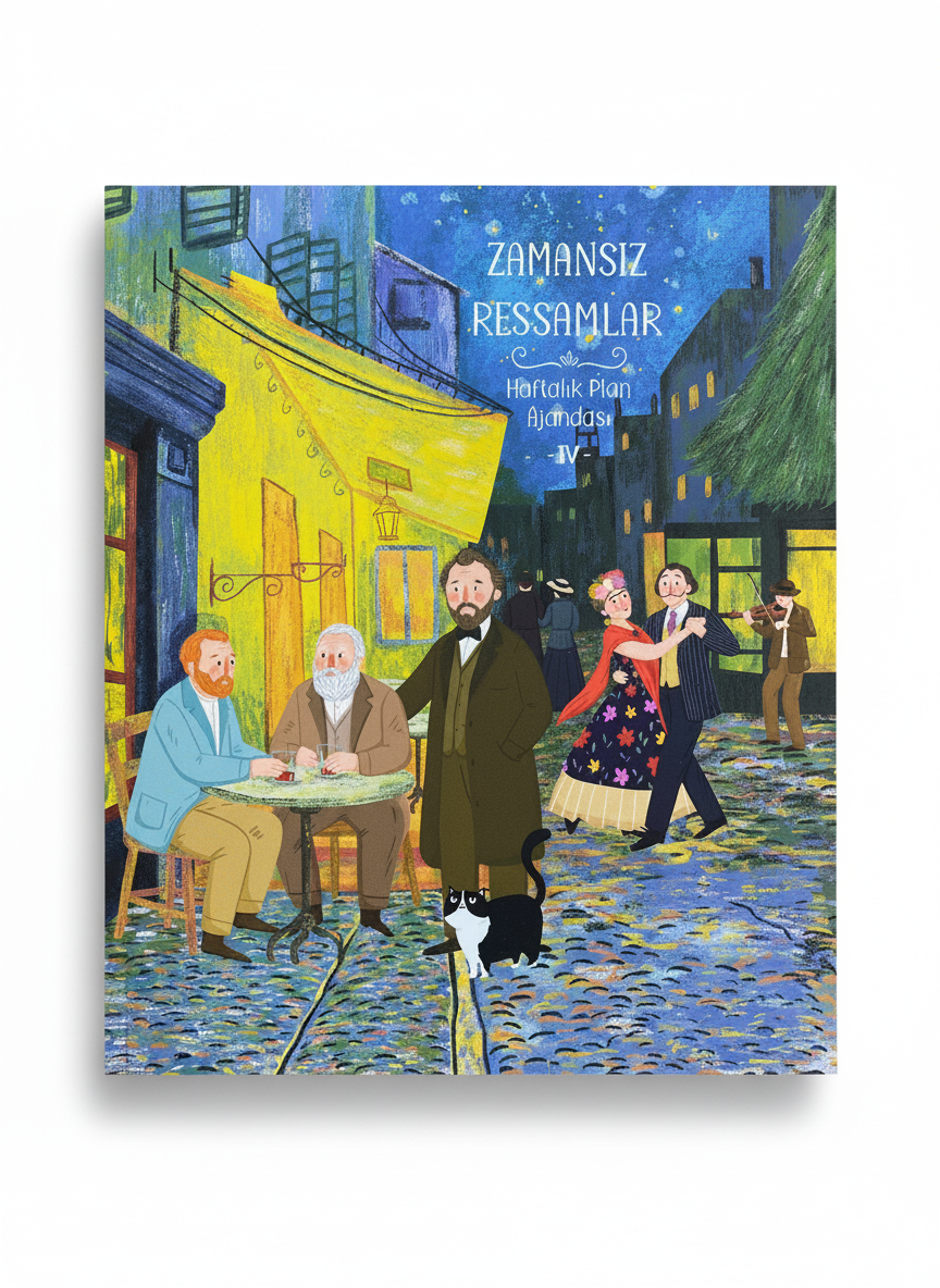 Melimelek Zamansız Ressamlar Ajandası IV, Zamansız Ajanda 16.5x19.5 cm (Sticker'lı) - görünüm 1 / 4