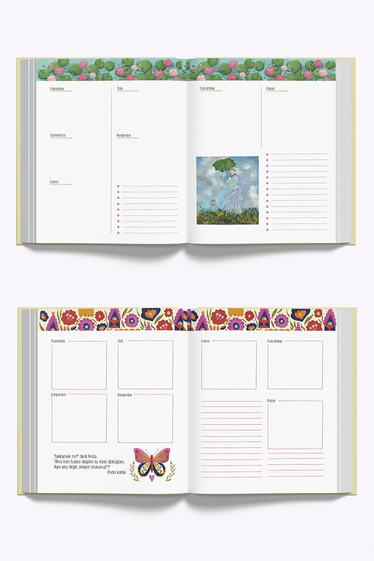 Melimelek Zamansız Ressamlar Ajandası  Zamansız Ajanda, 16.5x19.5 cm (Sticker'lı) - görünüm 6 / 7