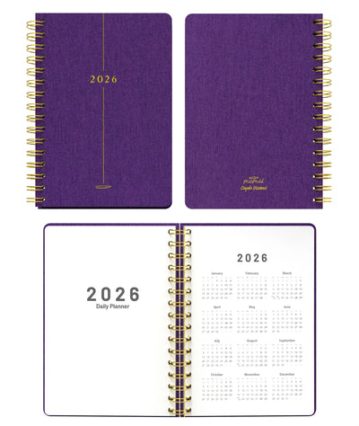 Melimelek 2026 Mor Günlük Ajanda (Bez Ciltli) - Ceyda Düvenci