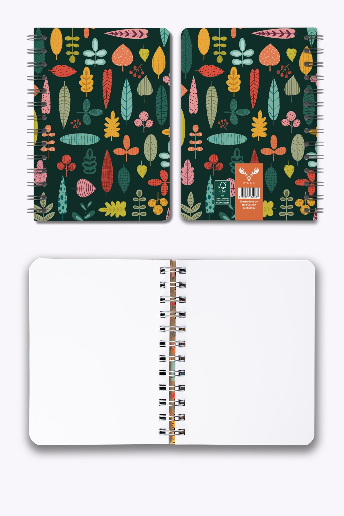 Muus muus leaves 12x16 FSC MIX CREDIT GFA-COC-007196 - görünüm 4 / 4