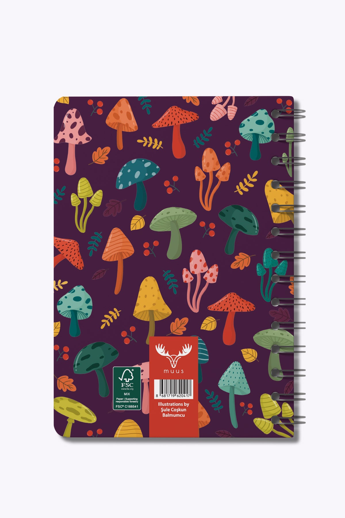 Muus purple mushrooms 12x16 FSC MIX CREDIT GFA-COC-007196 - görünüm 3 / 4