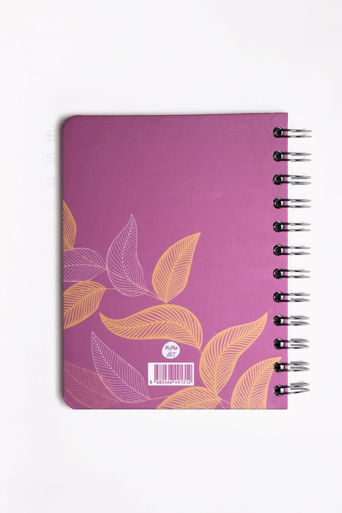 My Mia Art Fuşya Yaprak Spiralli Defter 12x17 - görünüm 3 / 6