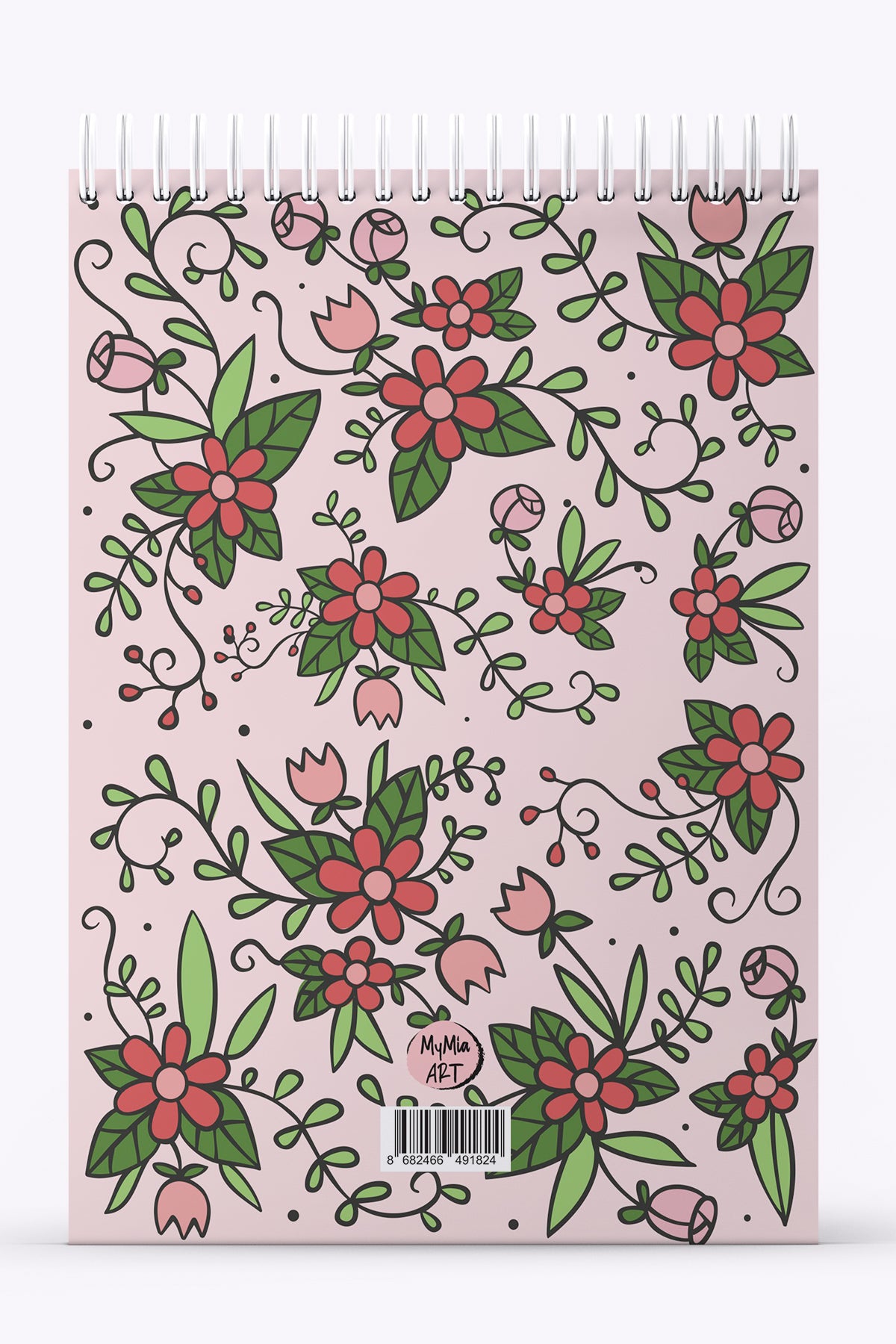 My Mia Art Hello Love  Sert Kapak Spiralli Bloknot, 12x17 cm - görünüm 3 / 5