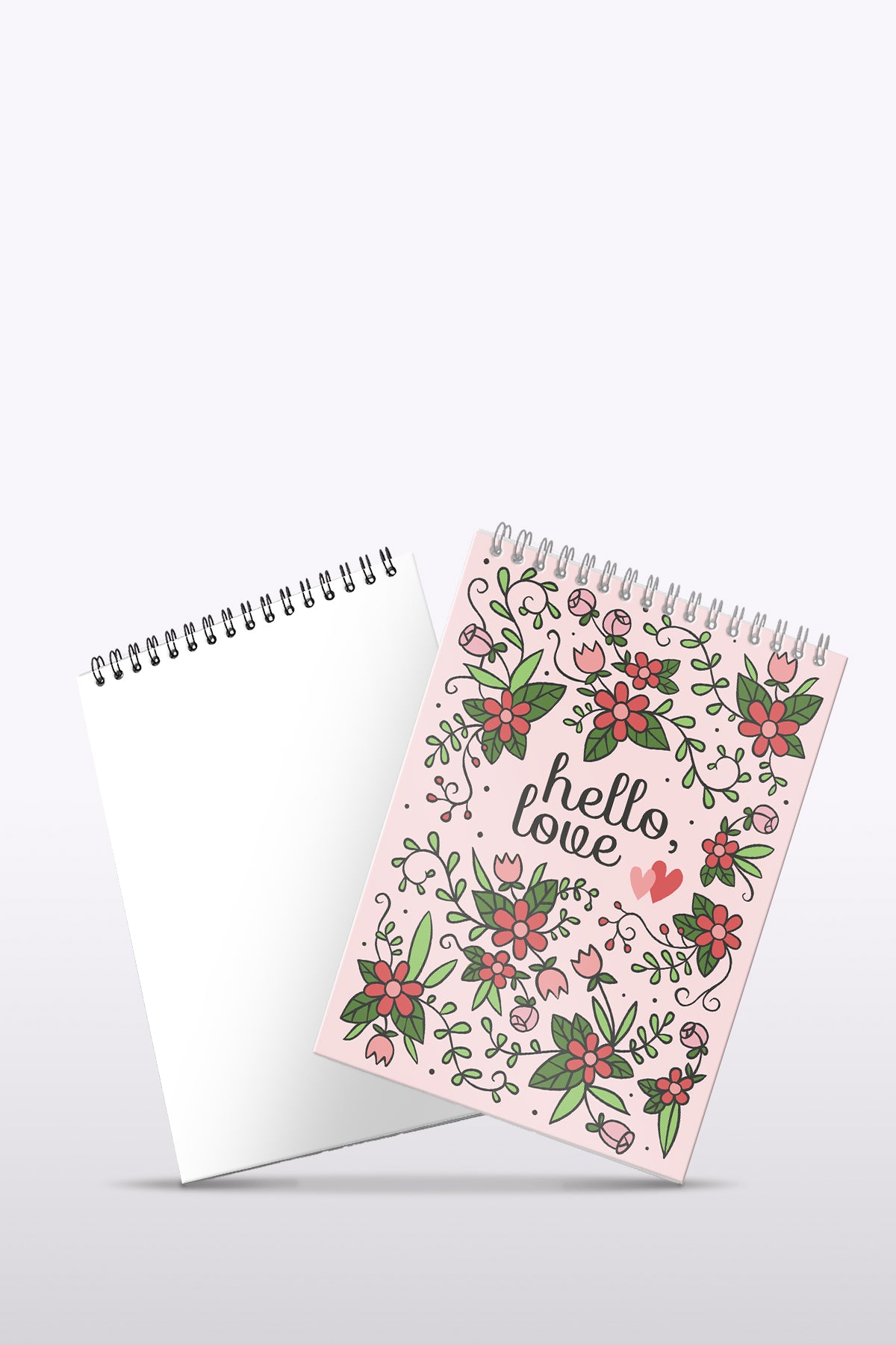 My Mia Art Hello Love  Sert Kapak Spiralli Bloknot, 12x17 cm - görünüm 4 / 5