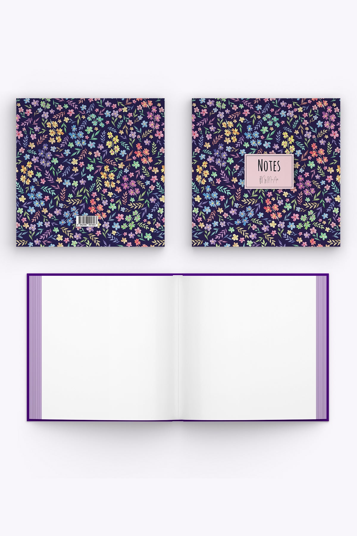 My Mia Art Kır Çiçeği  Kenar Baskılı Defter, 16x16 cm - görünüm 4 / 4