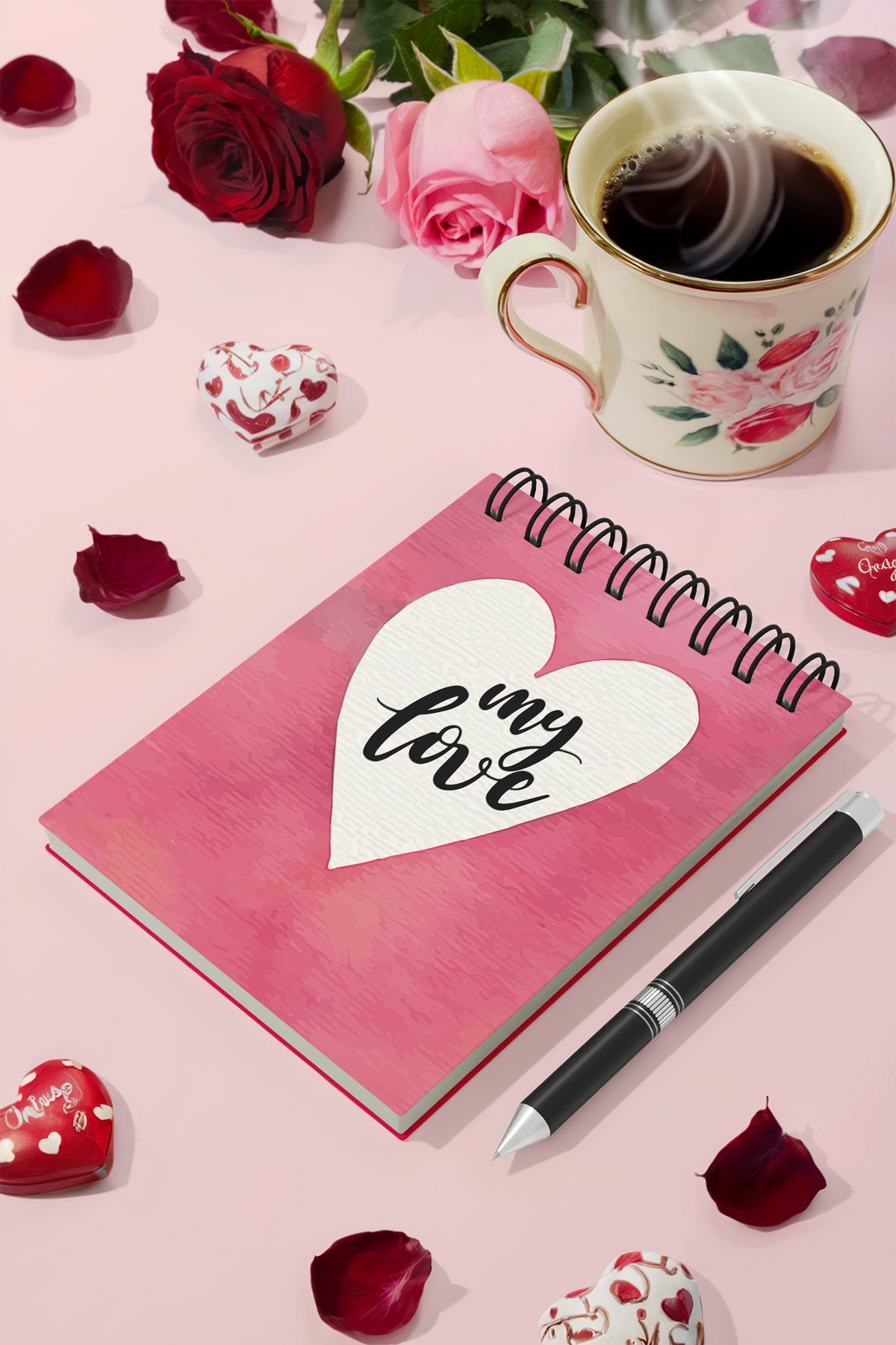 My Mia Art My Love  Sert Kapak Spiralli Bloknot, 12x17 cm - görünüm 2 / 5