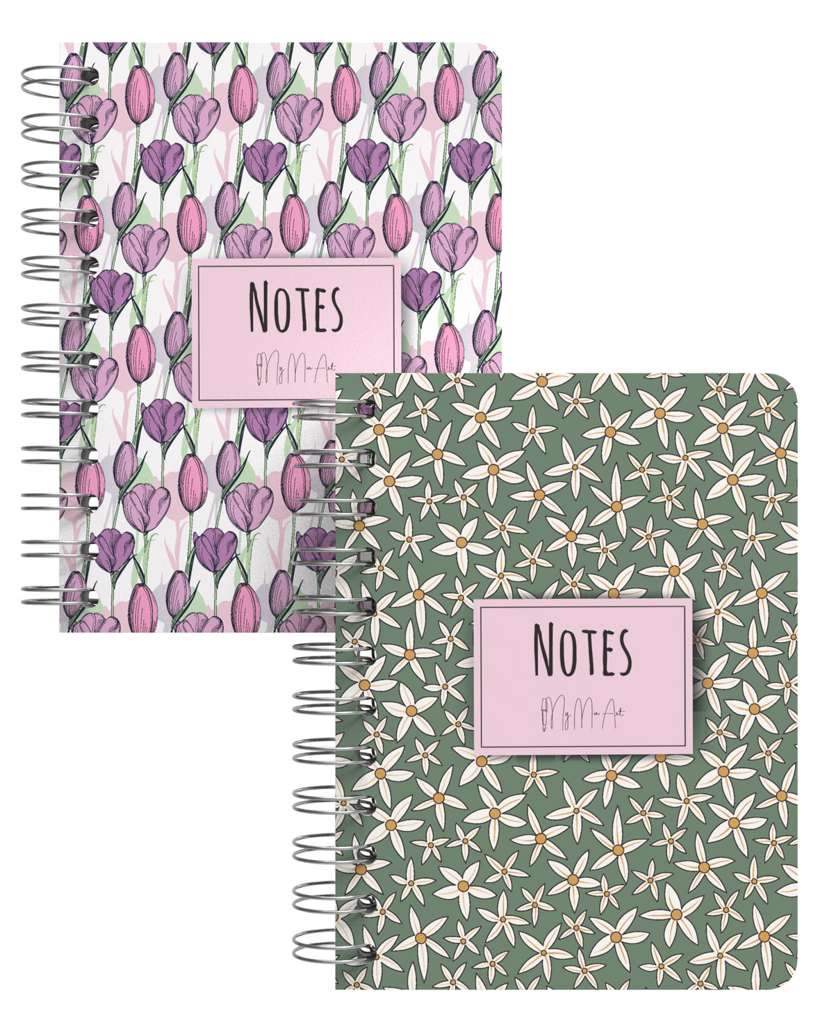 My Mia Art Starflower Tulip Mini Sert Kapaklı Spiralli Defter Set - görünüm 1 / 6