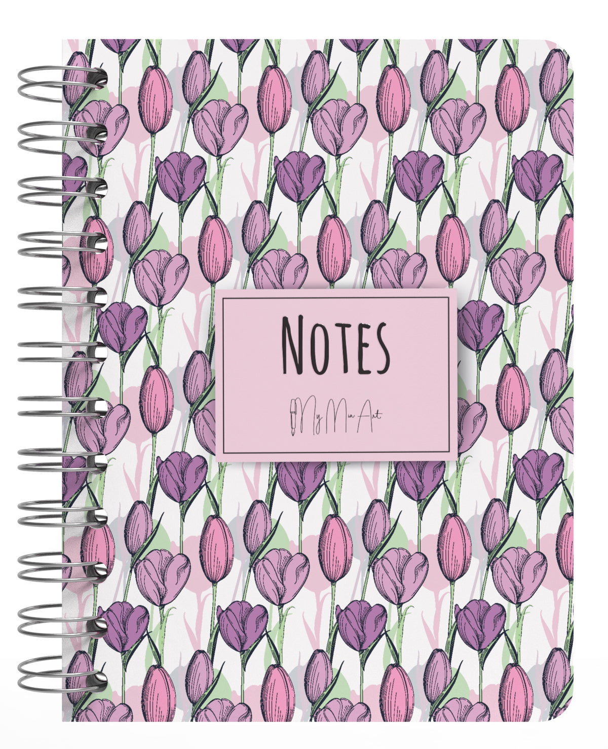 My Mia Art Starflower Tulip Mini Sert Kapaklı Spiralli Defter Set - görünüm 3 / 6