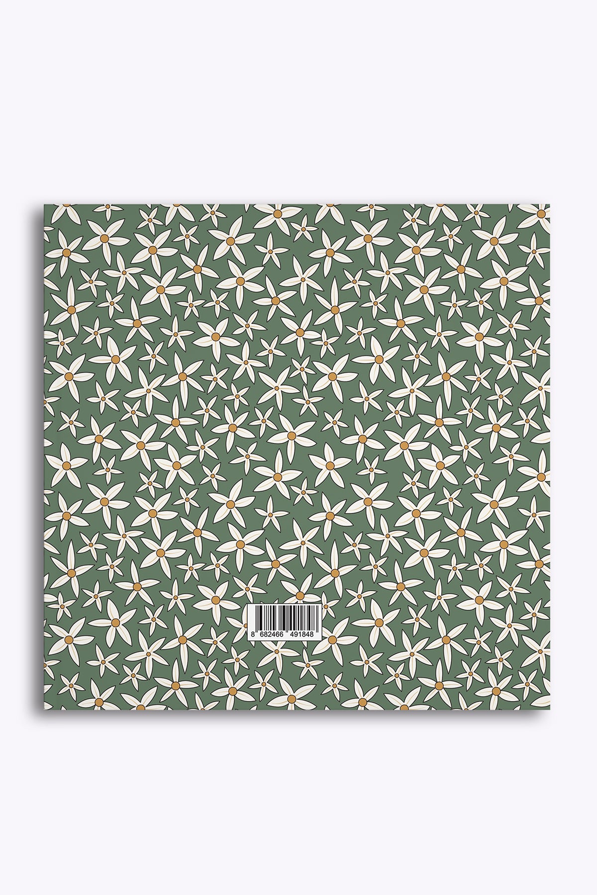 My Mia Art Yeşil Papatya  Kenar Baskılı Defter, 16x16 cm - görünüm 3 / 4