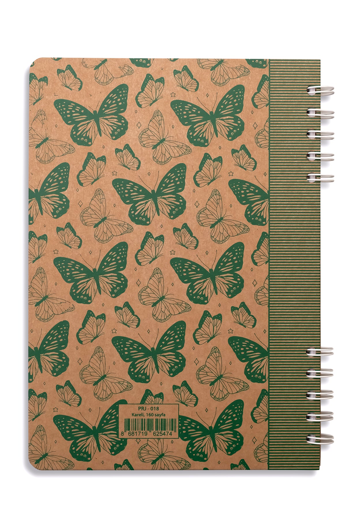 Prestij Butterfly Kraft Kareli Defter 17x24 - görünüm 4 / 4