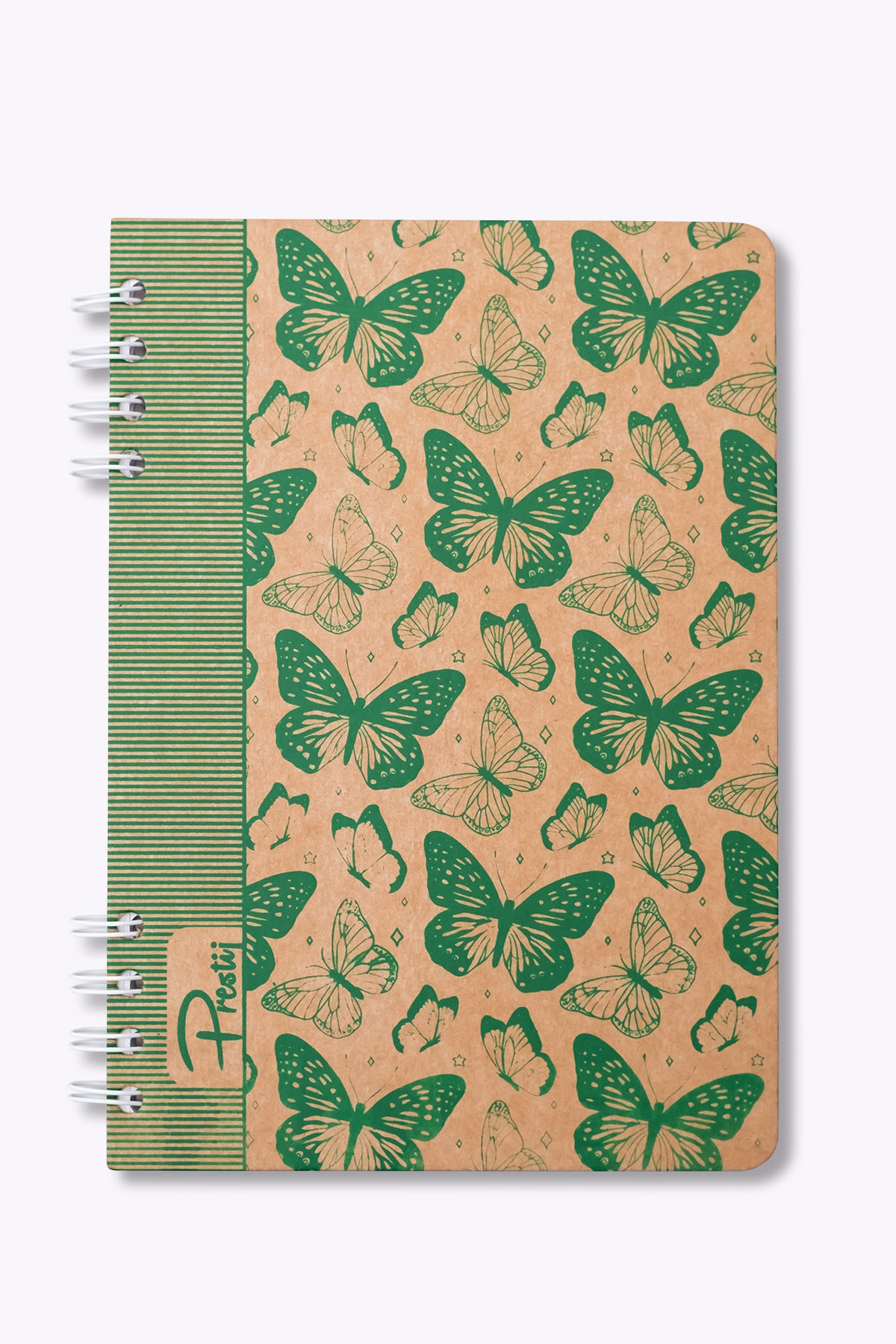 Prestij Butterfly Kraft Kareli Defter - görünüm 1 / 4