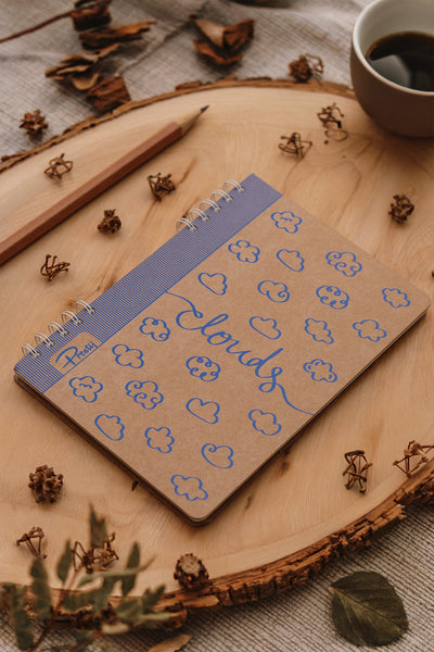 Prestij Clouds Kraft Kareli Defter 17x24