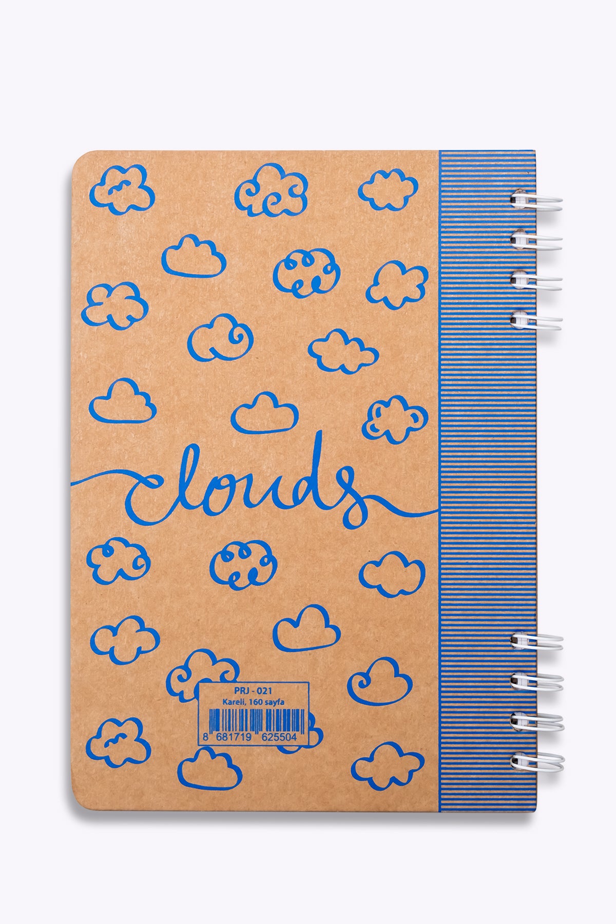Prestij Clouds Kraft Kareli Defter - görünüm 3 / 3