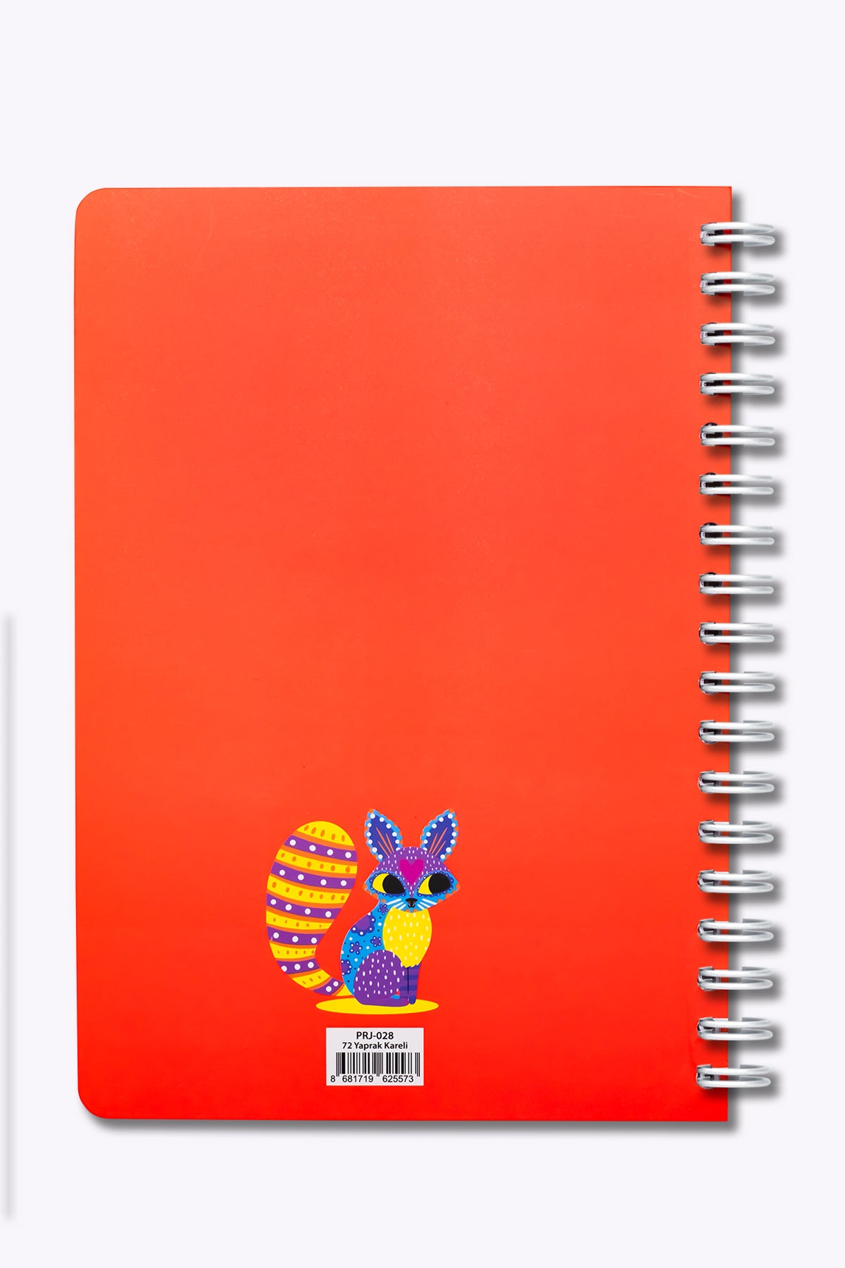 Prestij Cute Rabbit Neon Turuncu Kareli Defter - görünüm 5 / 5