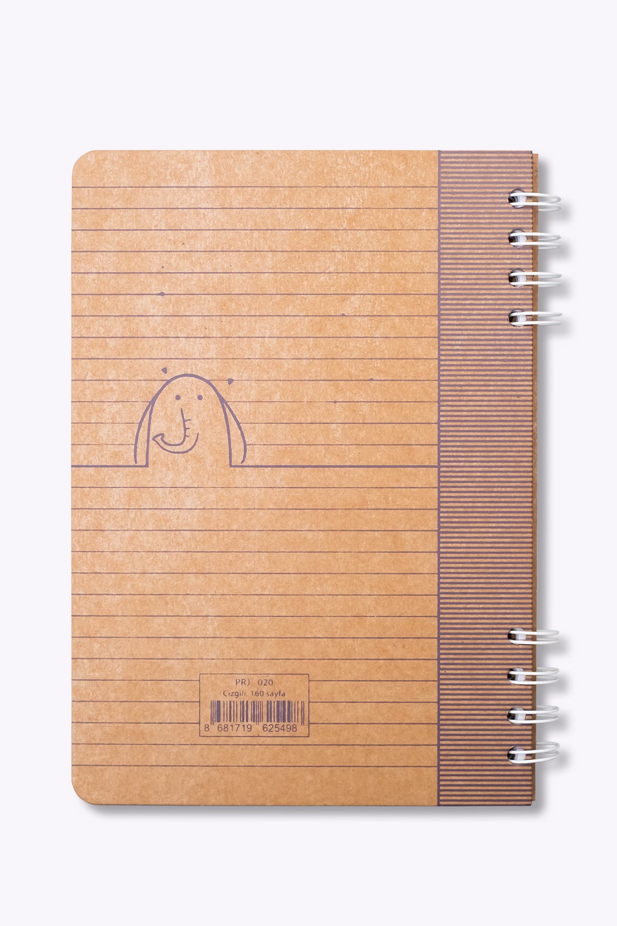 Prestij Elephant Kraft Çizgili Defter - görünüm 3 / 3