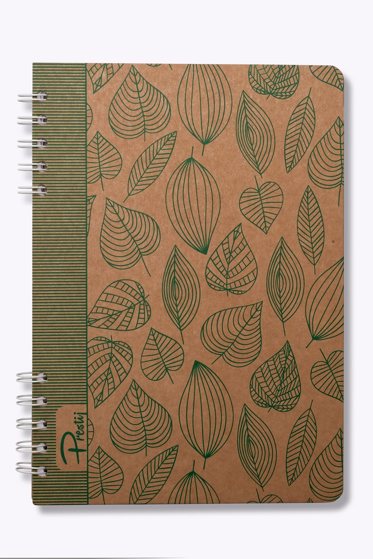 Prestij Green Leaves Kraft Çizgili Defter 17x24 - görünüm 2 / 4