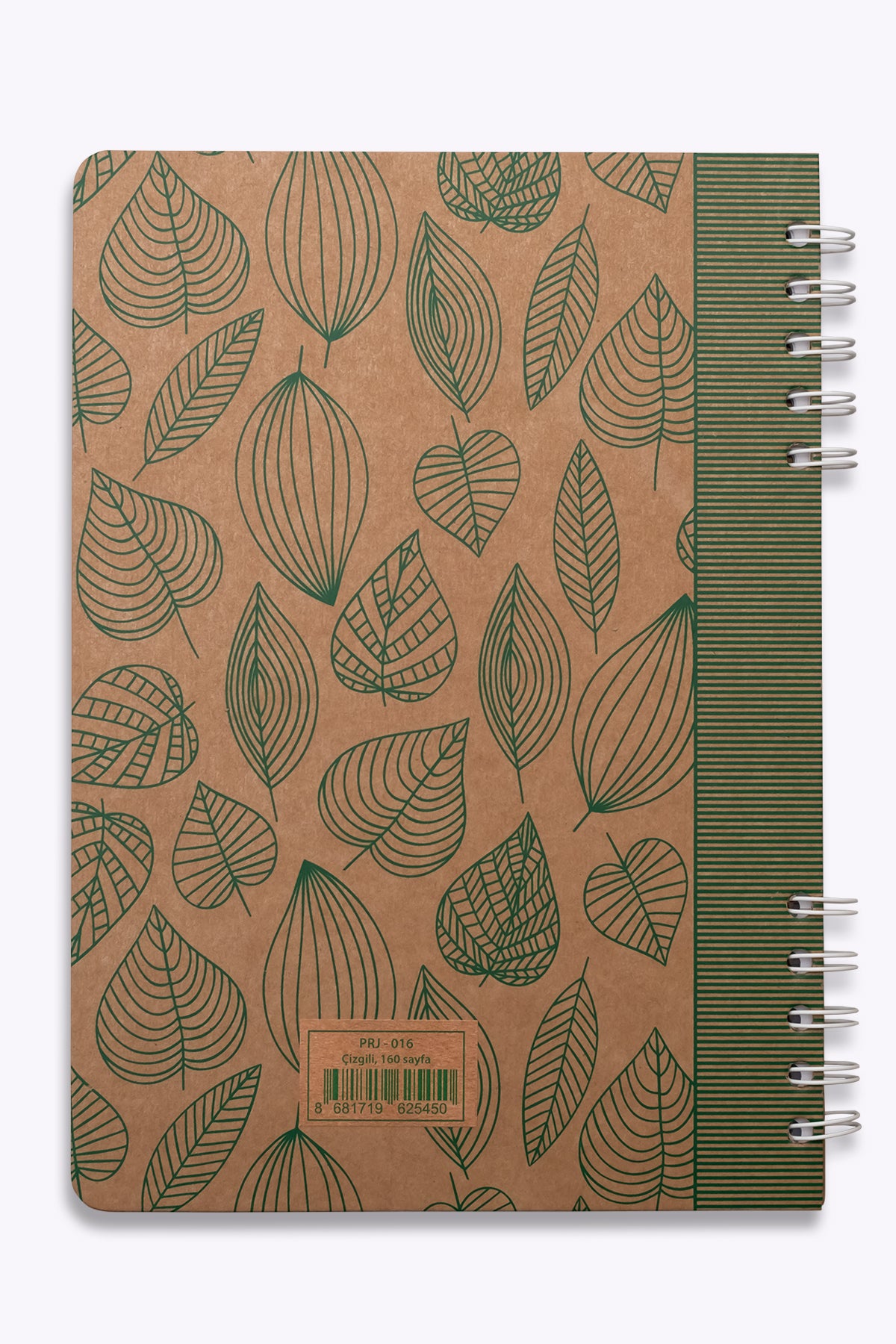 Prestij Green Leaves Kraft Çizgili Defter 17x24 - görünüm 4 / 4