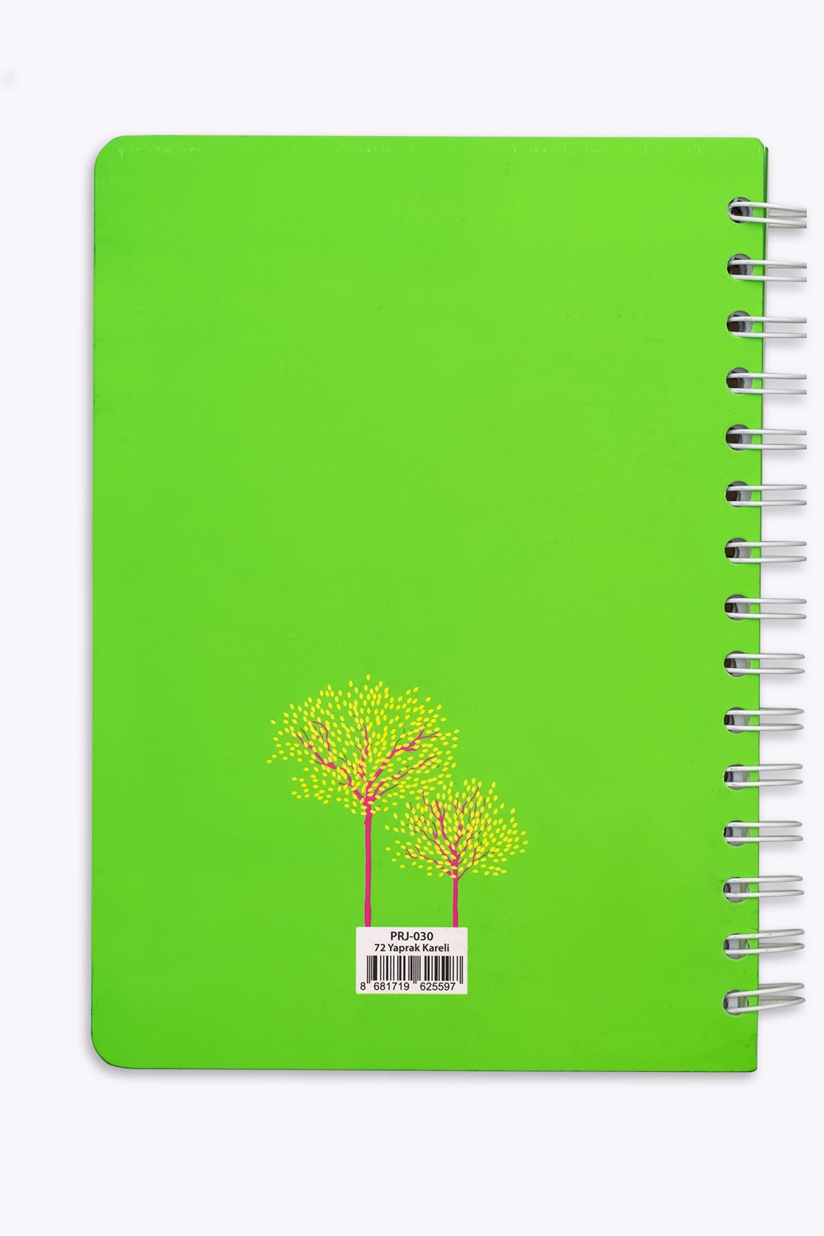 Prestij Hardwood Neon Spiralli Kareli Defter - görünüm 4 / 5