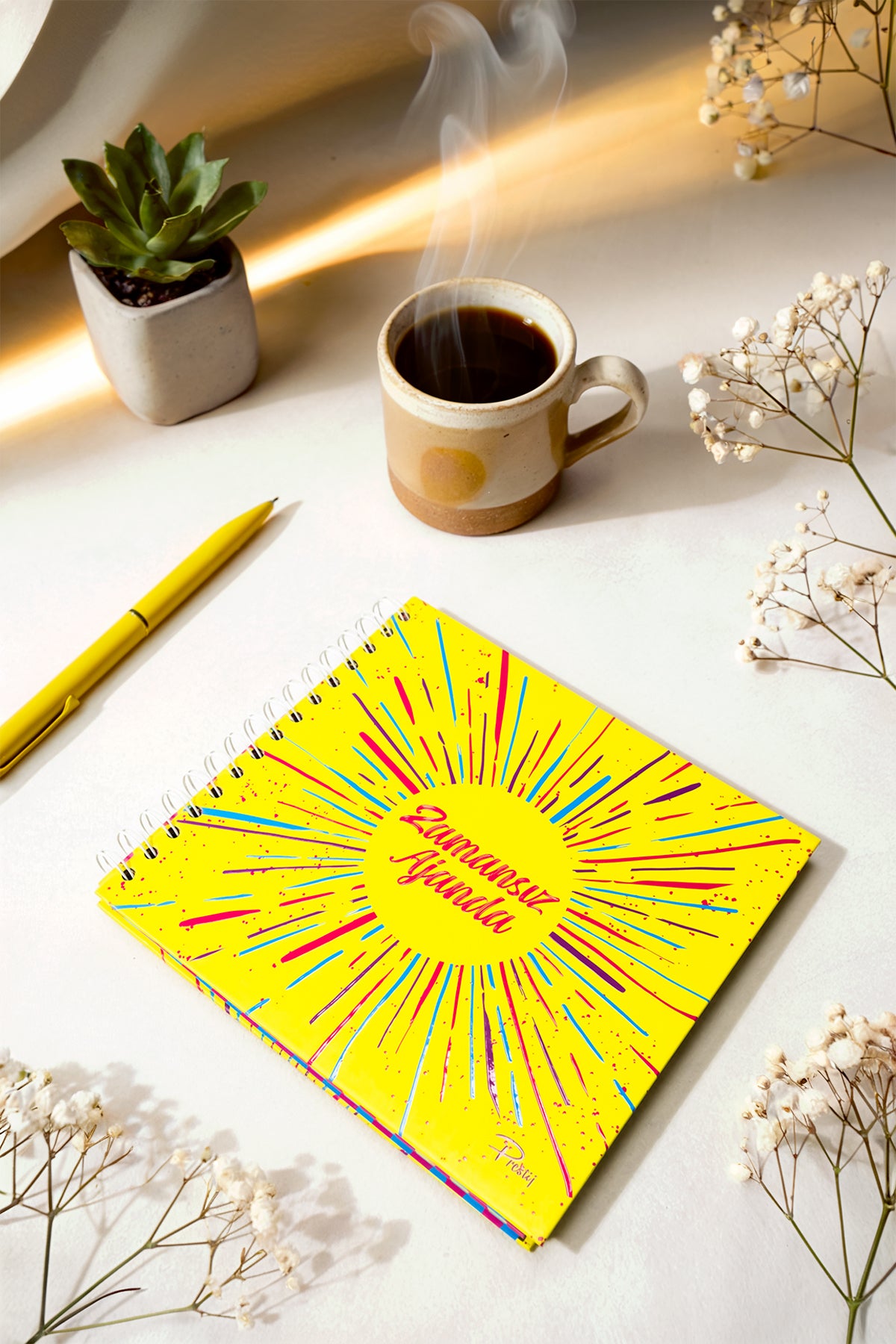 Prestij Neon Sarı Zamansız Ajanda - görünüm 1 / 4