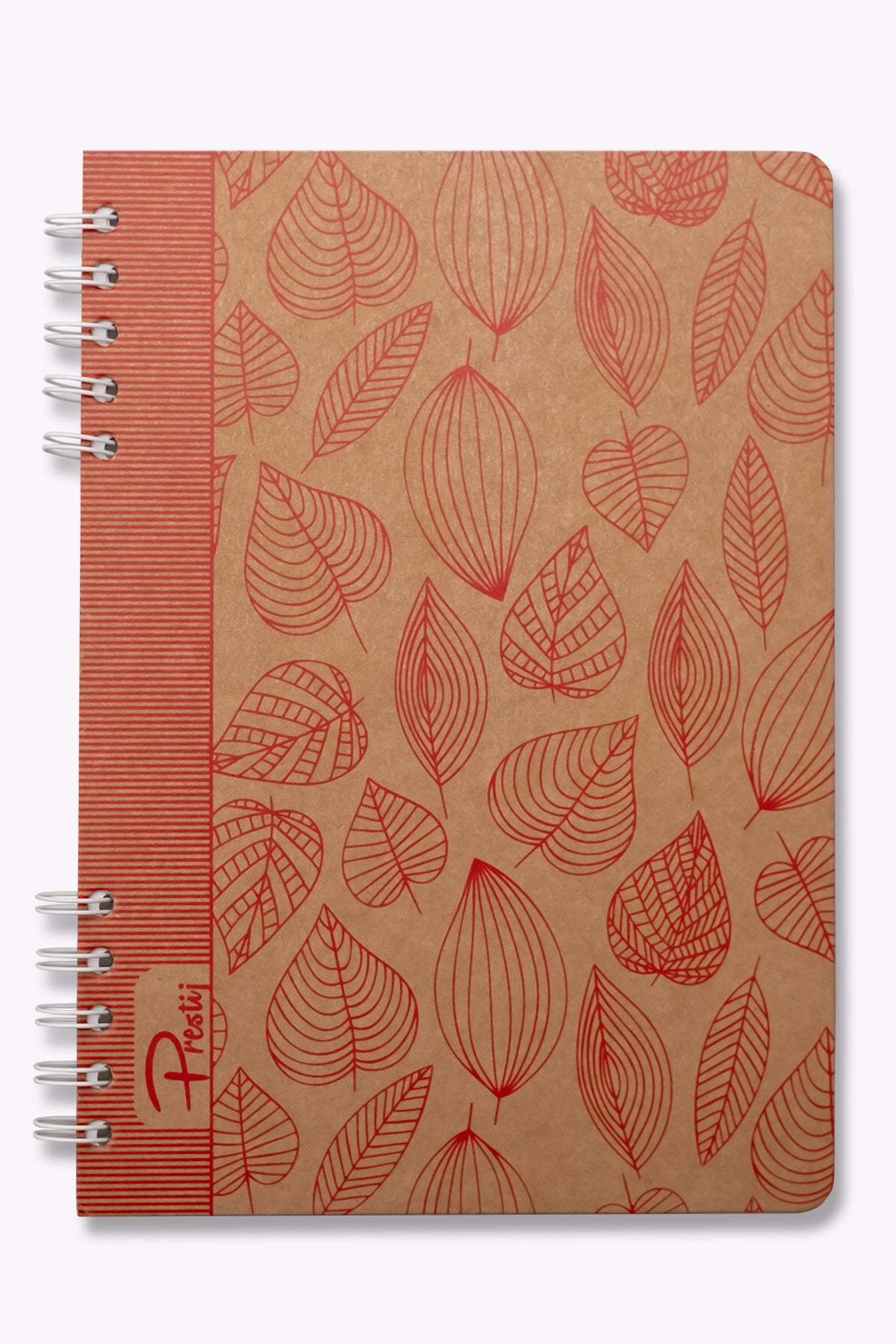 Prestij Red Leaves Kraft Çizgili Defter 17x24 - görünüm 2 / 4