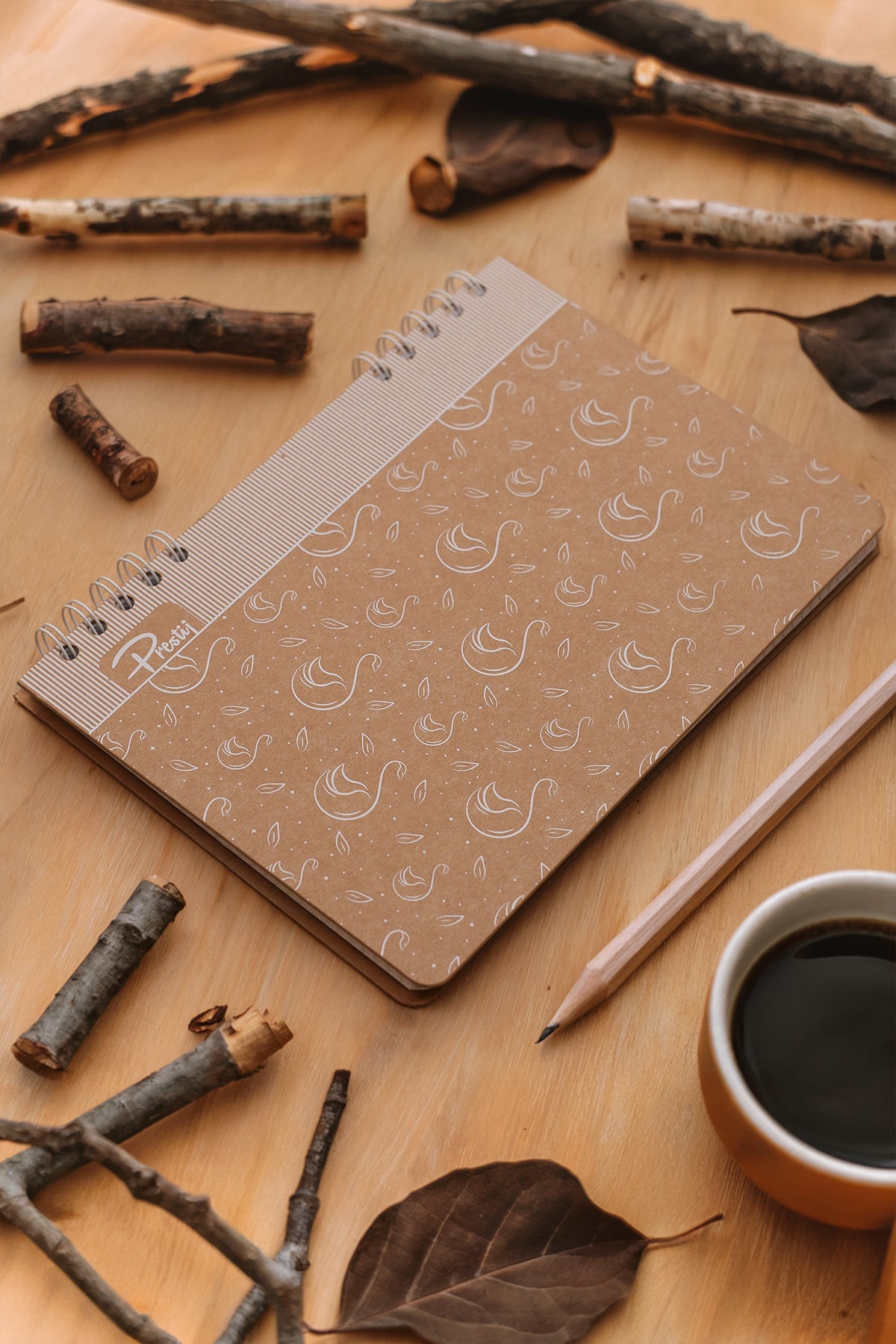 Prestij Swan Kraft Kareli Defter 17x24 - görünüm 1 / 4