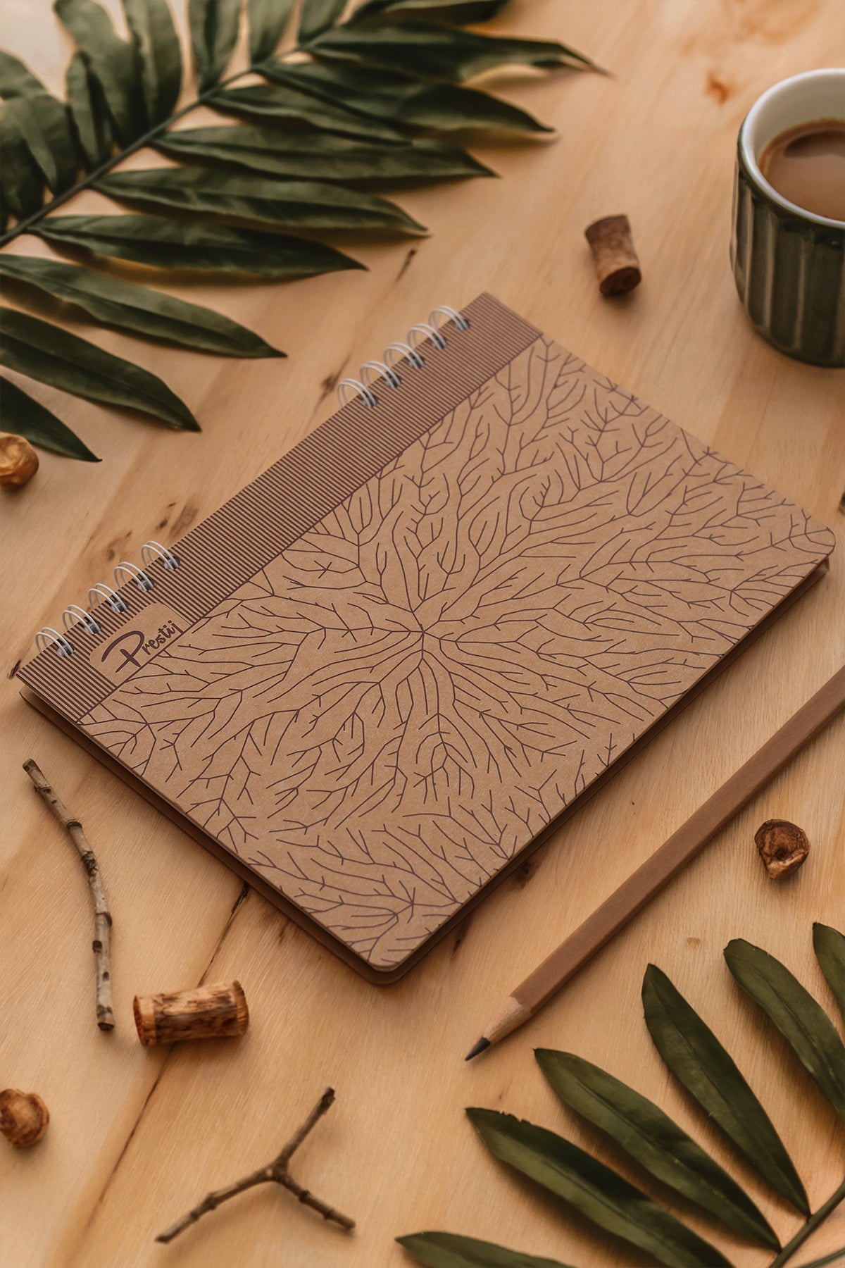 Prestij Thunderbolt Kraft Kareli Defter 17x24 - görünüm 1 / 4