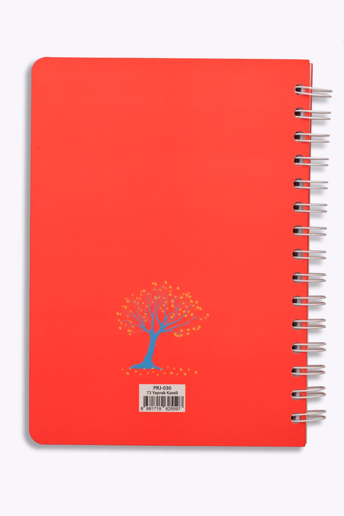 Prestij Tree Of Love Neon Turuncu Spiralli Kareli Defter - görünüm 5 / 5
