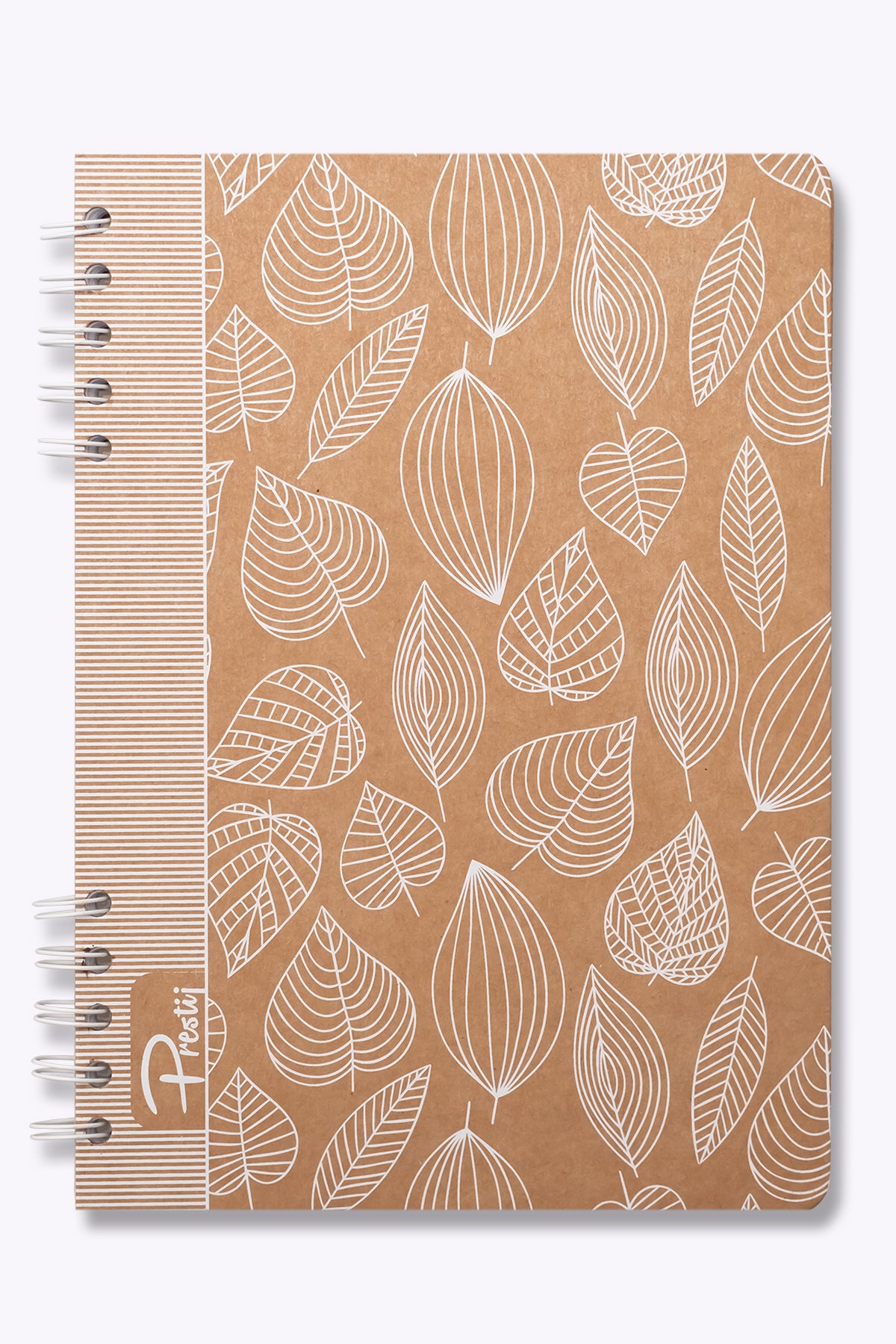 Prestij White Leaves Kraft Çizgili Defter 17x24 - görünüm 2 / 4