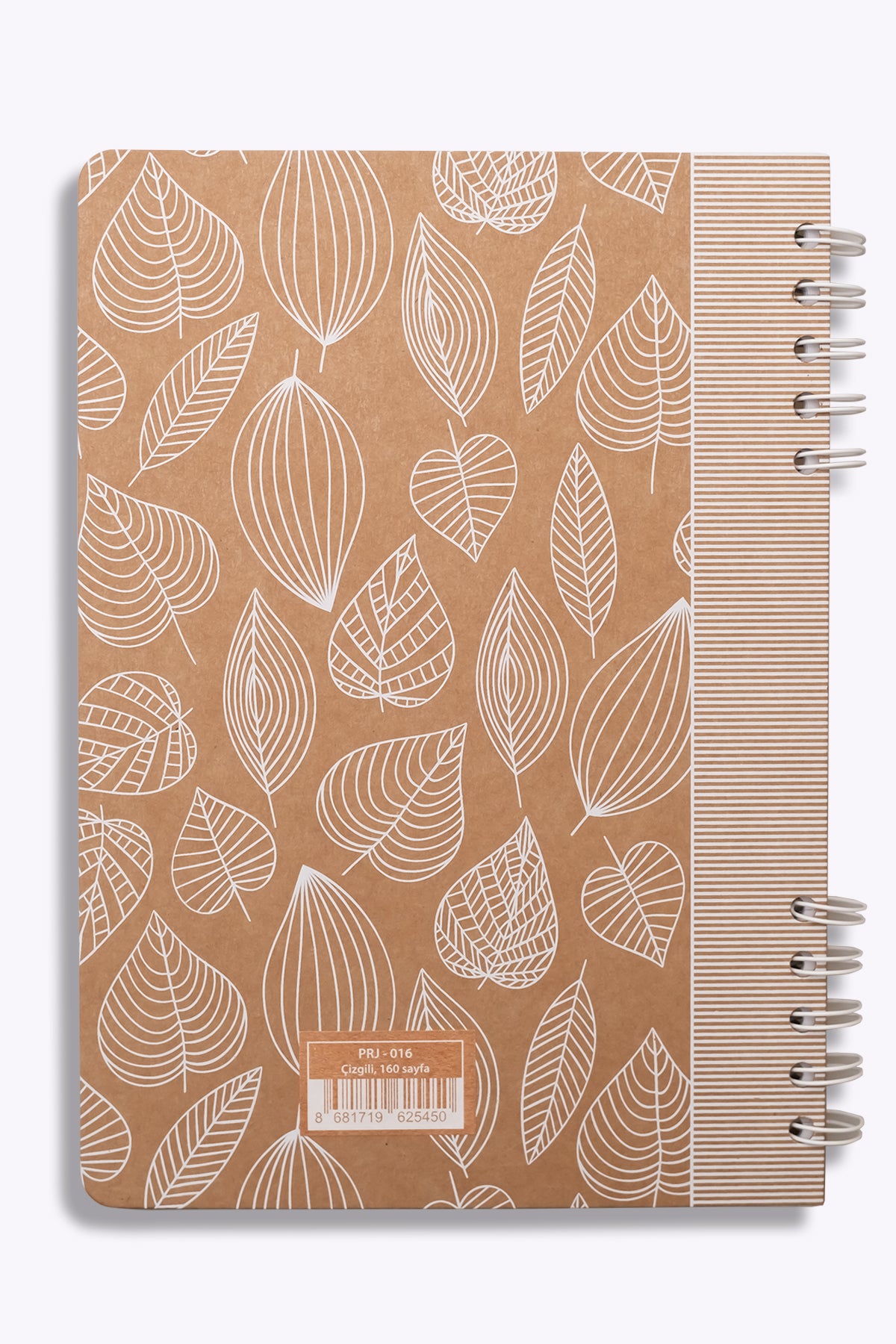 Prestij White Leaves Kraft Çizgili Defter 17x24 - görünüm 4 / 4