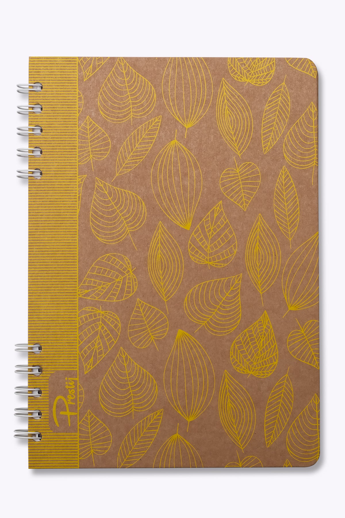 Prestij Yellow Leaves Kraft Çizgili Defter 17x24 - görünüm 2 / 4