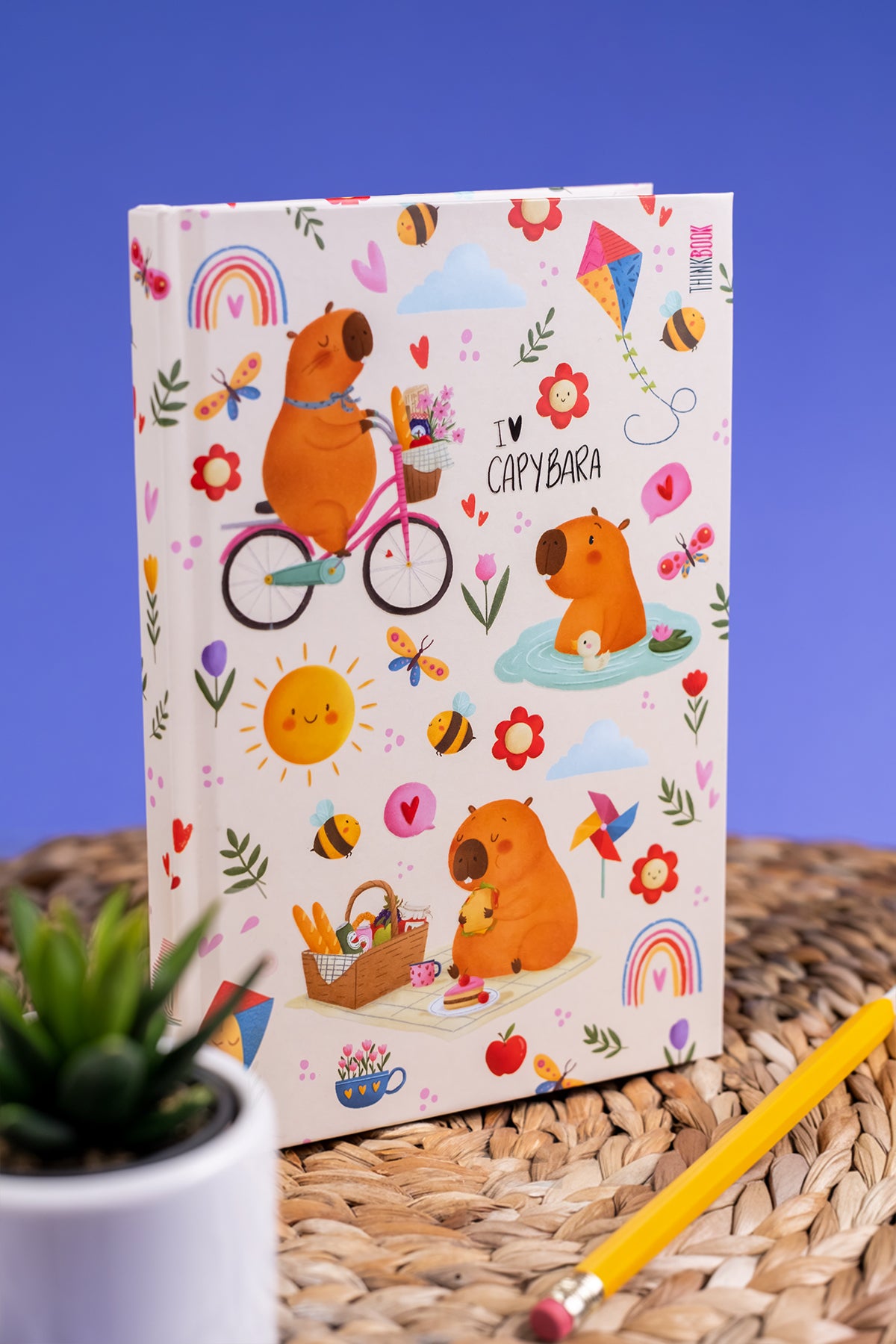 Thinkbook Capybara Piknik Sert Kapaklı Defter 14x20 - görünüm 1 / 6