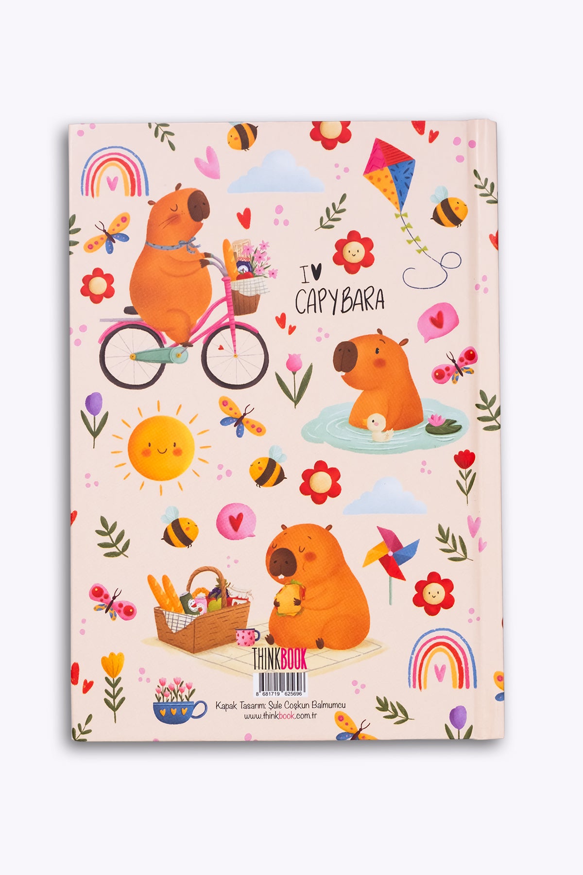 Thinkbook Capybara Piknik Sert Kapaklı Defter 14x20 - görünüm 3 / 6