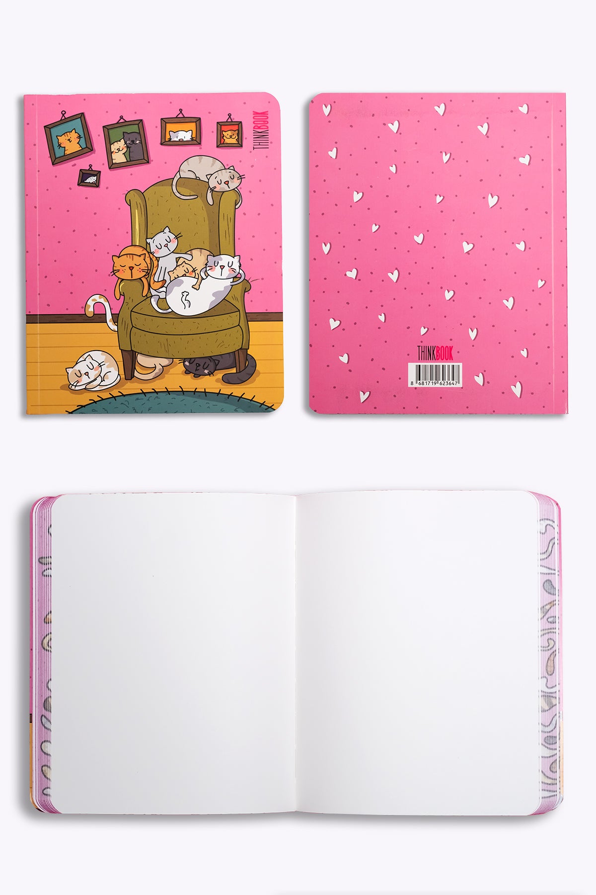 Thinkbook Sleepyheads Kenar Baskılı Defter, 14.5x18 cm - görünüm 4 / 5